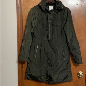 BCBGeneration womens Hooded Anorak With Waist Deta